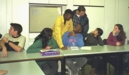 Les Jeunes Chercheurs lors d'une réunion de 
préparation avec leur marraine